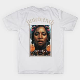 juneteenth African American woman T-Shirt